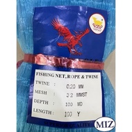 020 x 1 1/4"(32MM) x 100MD(10Kaki) x 100YDS Fishing Net Jaring Tangsi Jaring Sungai Pukat Ikan Keder