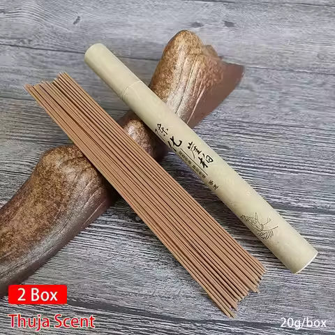 1/2Box Sandalwood Mugwort Scent Incense Stick Sleeping Aiding Home Office Bedroom Refreshing Scent T