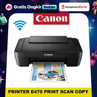 CANON E470 Multifunction Printer Print Scan Copy Wifi Canon Printer