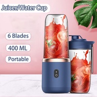 【SG】400ML Portable Juicer Smoothies Juicer Cup Fruit Blender Portable USB Rechargeable Multi-function Automatic Small Electric Juicer