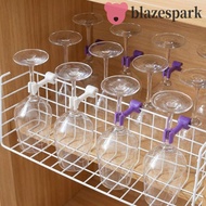 BLAZESPARK 4 Pieces Dishwasher Goblet Holder, Silicone Anti-Slip Kitchenware Flushing Fixing Clip, P