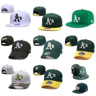 特價 MLB奧克蘭運動家棒球帽 男女通用 可調整 彎簷帽 平沿帽 嘻哈帽 運動帽 時尚帽子 10款可選