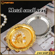 Quality Products Size 4 Inches/10CM Cup Holder Candle Plate Metal For Salad Dessert European Style F