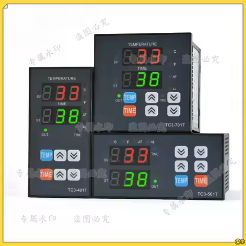 TC3-401T PID Temperature Controller Timer Thermometer Relay K-type 400℃ AC100~220V Integration Contr