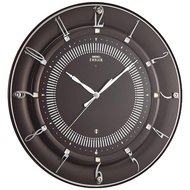 【Direct from Japan】Seiko clock, wall clock, dark brown, diameter 330×46mm, radio wave, analog, Seiko emblem HS559B