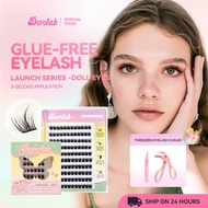 [SHIP ON 24 HOURS] DOROLAB Eyelash Glue-free Eyelashes Eyelash extension set Doll eyes D Curl False 