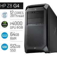 READY, PC HP Z8 G4 - RAM 64GB-VGA 8GB- XEON GOLD (28CPU) SERVER