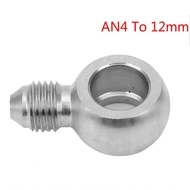 Honglai8 Banjo Bolt Brake Fitting Adapter  AN-4 Easy To Install 304 Stainless Steel for M12 Bolts Pr