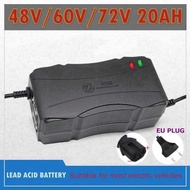 48V/60V/72V 2.8A Smart Lead Acid Battery Charger EU Plug AC 220V For AGM VRLA Dry Wet Accumulator 20