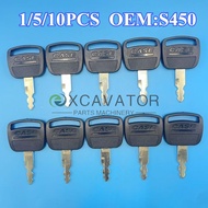 1/5/10PCS S450 Keys for CASE 210 240 360 330 460 470 Ignition Key for C Series 380C 120C 240C CX Ser