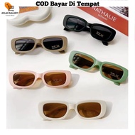 HITAM Ag Children's Sunglasses Black Rectangle Shape UV400 Boys Girls Fashion