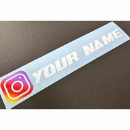 IG CUSTOM NAME CAR STICKER KERETA