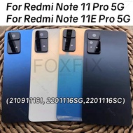 Back Glass Battery Cover For Xiaomi Redmi Note 11 Pro 5G Note 11E Pro Rear Door Panel Case+Sticker 2
