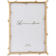 Lawrence Frames 712557 5x7 Gold Metal Natural Branch Design Picture Frame