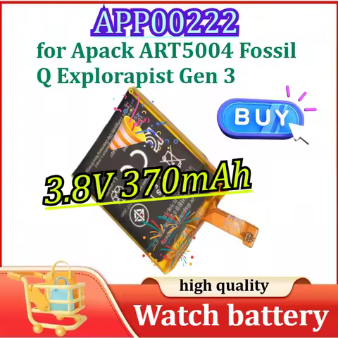APP00222 3.8V 370mAh Replacement Battery Compatible for Apack ART5004 Smart Watch,for Fossil Q Explo