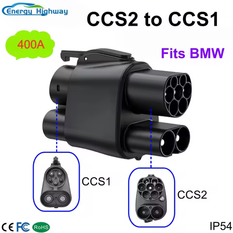 CCS2 to CCS1/Type2 to Type1 EV Fast Charging Adapter 400A 1000V Max Universal EV Car Charging Adapte