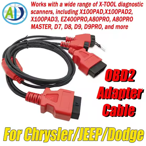 OBD2 Diagnostic Cable For XTOOL Scanner Tool For Chrysler/JEEP/Dodge Vehicles OBDII Diagnostic Conne