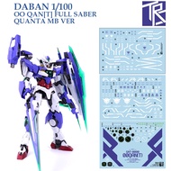 [TRS] TM8822/8822FS  DABAN 1/100 OO QAN[T] FULL SABER QUANTA MB VER GUNDAM WATER SLIDE DECAL