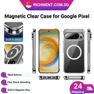 【✅SG SELLER✅】RICHMENT Magnetic Clear Case for Google Pixel 8/Pixel 8 Pro/Pixel 8A/Pixel 9/Pixel 9 Pr