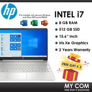 HP 15s-fq2507TU 15.6" FHD Laptop Notebook (i71165, 8GB, 512GB SSD, Intel, W11, HS)