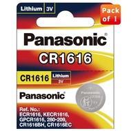 GENUINE CR1616 Panasonic Lithium Battery 3V (CR-1616/5BE) - 1unit