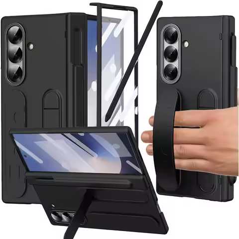 Finger Strap Case for Samsung Galaxy Z Fold 7 6 5 Special Edition W25 with Screen Protector S Pen Ho