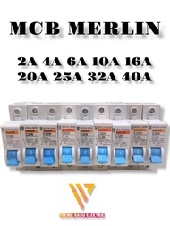MCB BIRU MULTI 9 MERLIN GERIN AMPERE PLN SPLN 2A 4A 6A 10A 16A 20A 25A 32A PEMUTUS TEGANGAN LISTRIK