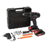 MANSOON Mesin Cordless Screwdriver Multifunction Electric Bor Drill Obeng Listrik Kahoy Aluminyo Bak