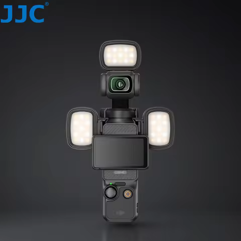 JJC Osmo Pocket 3 Mini Led Light Magnetic Fill Light Video Selfie Light For DJI Osmo Pocket 3 Rechar