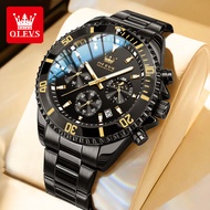 OLEVS jam tangan cowok dewasa anti air ori 2024 jam tangan rolex automatic pria keren import besi ta