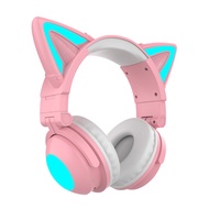 ZW068 bluetooth Headphones LED light Cat Ears Headset DBQW