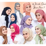 Tudung Bawal Fareha | Tudung bawal Plain Chiffon Special Edition | Fareha Tudung Bawal Plain Cotton