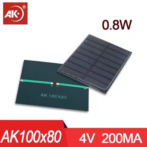 AK 1PC 100x80mm 1V 2V 3V 4V 5V 6V 7.5V Mini Solar Panels Polysilicon Board Portable Outdoor Solar Ch