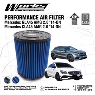 Mercedes Benz CLA45 AMG / A45 AMG / GLA45 AMG 2014-2019  - Works Engineering Drop In Air Filter (OMB