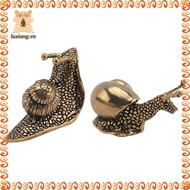 [luxiang.vn] 2Pcs Snail Decor Figurine Brass Snail with Decor Effect the Meaning of the Snail Walk S