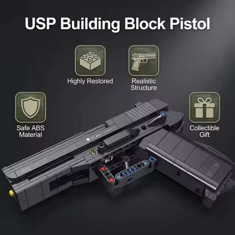 USP Desert Eagle Military Series M1911 Pistol Gun Model Bricks Building Blocks Toys for Children Boy