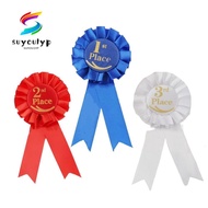SUYOUMY Rosette Ribbon, Recognition Ribbons Blue,Red,White Ribbon Award Set, Award Ribbons  Ribbon 1