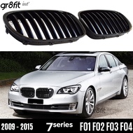 Piano Black Front Bumper Grille Replacement Kidney Grill for BMW 7 Series F01 F02 F03 F04 730Li 740L