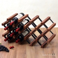 Shelf Light Shelf Support Inclined Wine Rack Red Put Wine Bottle Solid Wood Wine Rack High-End Wine 