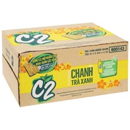 THÙNG 24 CHAI TRÀ XANH C2 HƯƠNG CHANH x 455ml