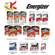 [ORIGINAL] ENERGIZER BATTERY MAX AA / AAA / 9V /CR 2016 / 2025 / 2032 / AAAA / A23 /A27 / A76 / MAX 