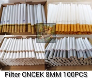 kertas selongsong rk tube alat linting injektor 8mm horns bee bahan oncek 100pcs/box