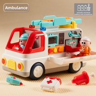 lekate | Fire Truck & Ambulance Baby Toy Car for Kids 1-3 Years