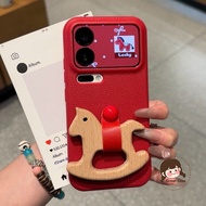 3D Wooden Horse Phone Case For OPPO F31 Pro Plus F29 Pro F27 Pro Plus F23 F21S F21 Pro F11 New Year 
