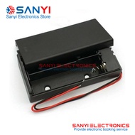 2 Sections 18650 Battery Box 7.4V 18650 Battery Holder with Cover with Switch 18650 Lithium Battery Compartment Series