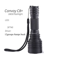 Convoy C8+ Flashlight with luminus SFT40 LED 8A Thower Light Canping Hiking Light