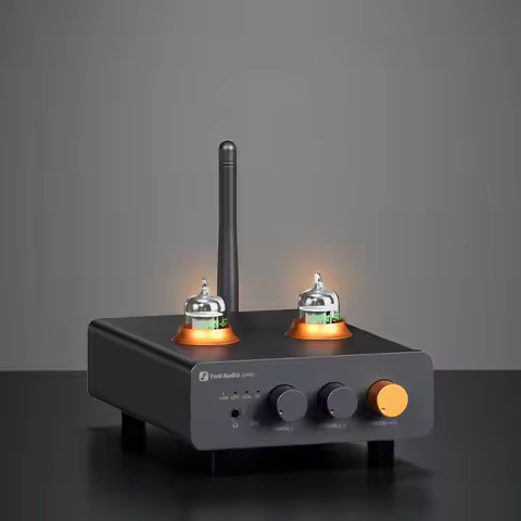 Fosi Audio GR40 Bluetooth USB DAC Headphone Amplifier Tube Preamp and Headphone Amp with tubes Compa