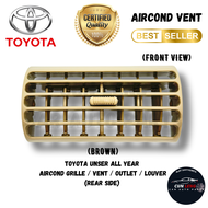 Toyota Unser All Year Rear • Belakang • Aircond Grille • Vent • Louver • Outlet (Brown / Grey) (1Pcs