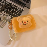 COD Dompet Koin Berbentuk Beruang 3D Yang Imut Dompet Koin Kecil Berantai Mutiara Organizer Koin