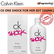 Calvin Klein cK One Shock for Her EDT for Women (200ml) Eau de Toilette 1 White [Brand New 100% Authentic Perfume/Fragrance]